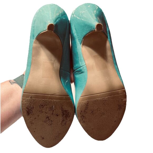 BAIT But Another Innocent Tale Teal patent pumps Size 9 Pin Up Retro Rockabilly - Picture 8 of 11